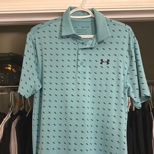 Under Armour Men's Teal Golf Shirt